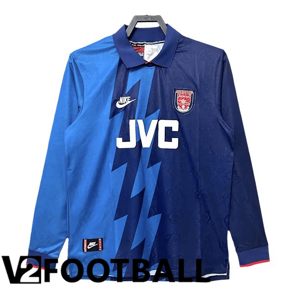Arsenal Retro Football Shirt Away Long sleeve Blue 1995-1996