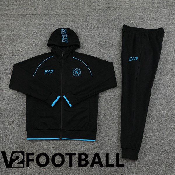 SSC Naples Training Tracksuit Windbreaker Black 2024/2025