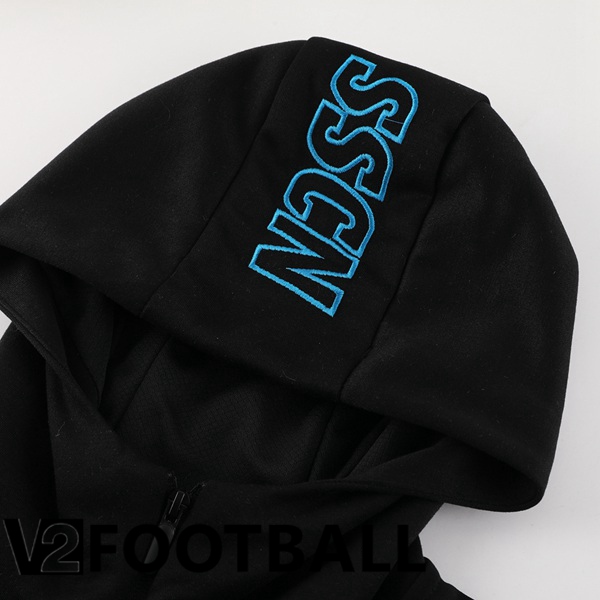 SSC Naples Training Tracksuit Windbreaker Black 2024/2025