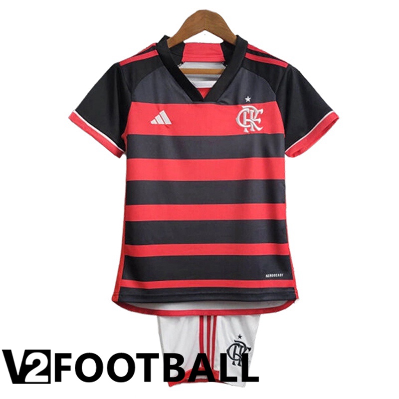 Flamengo Kids Soccer Shirt Home 2024/2025
