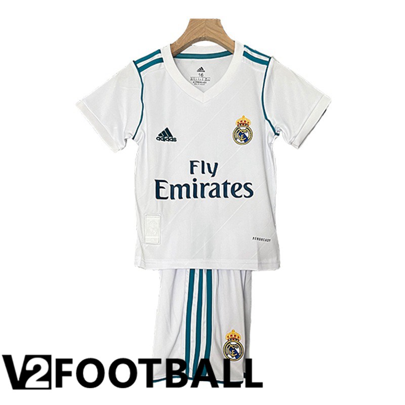 Real Madrid Retro Kids Soccer Shirt Home 2017/2018