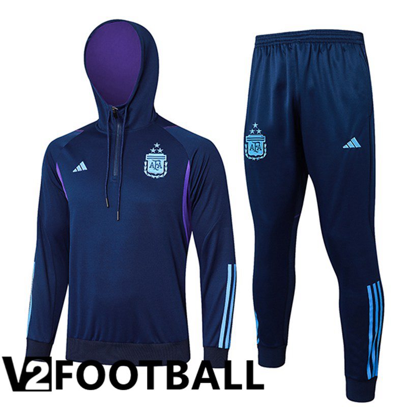 Argentina Training Tracksuit Hoodie Dark Blue 2024/2025