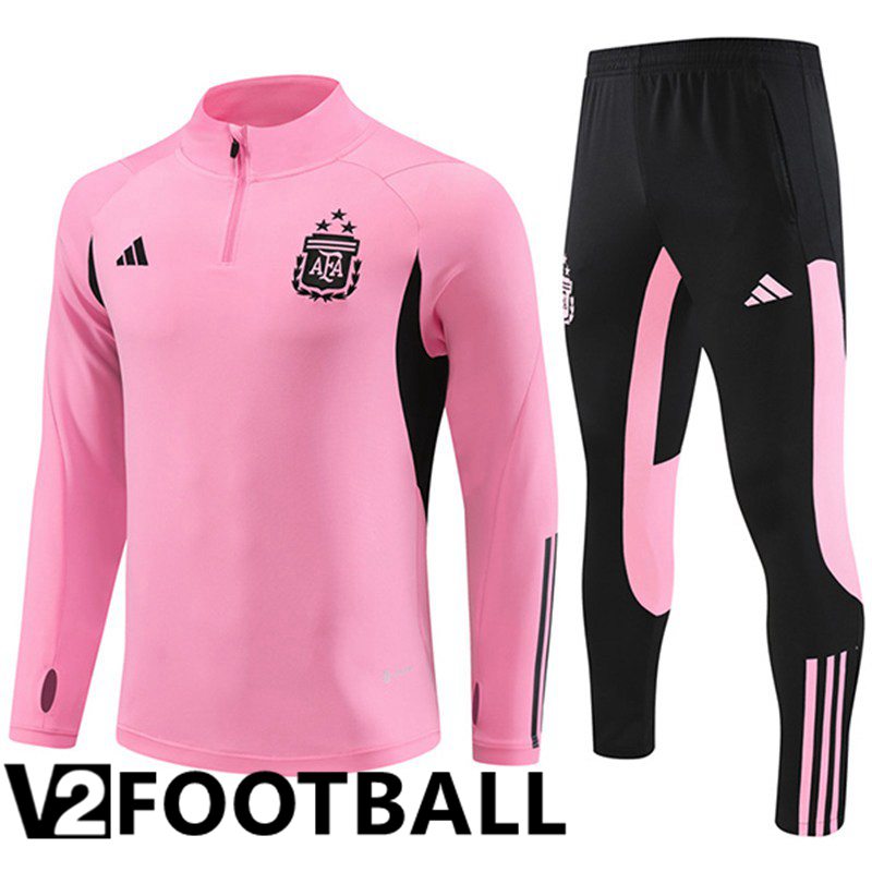 Argentina Training Tracksuit Suit Pink/Black 2024/2025