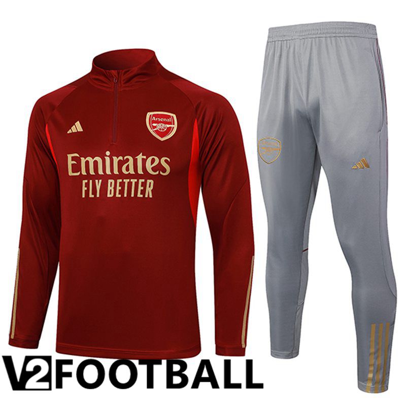 Arsenal Training Tracksuit Suit Red 2023/2024