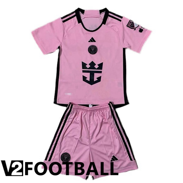 Inter Miami CF Kids Soccer Shirt Home Pink 2024/2025