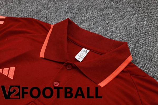 Manchester United Soccer Polo + Pants Red 2024/2025