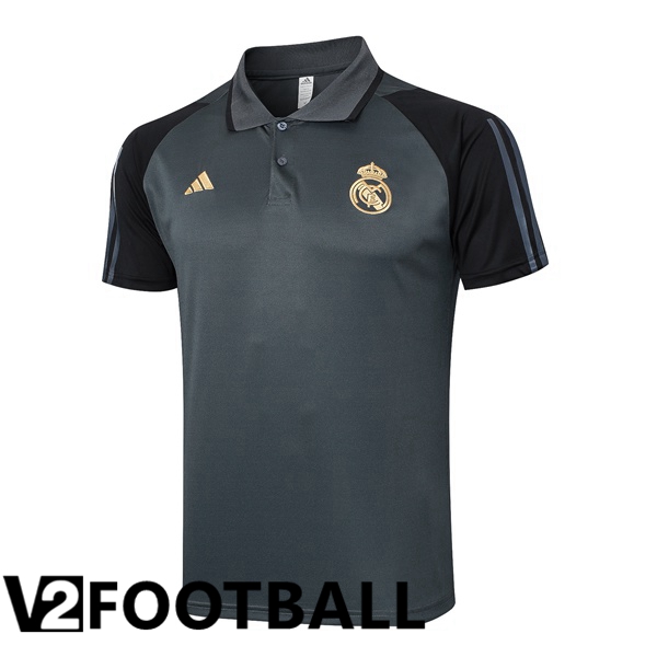 Real Madrid Soccer Polo Grey 2024/2025