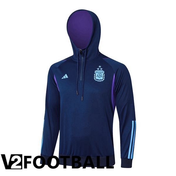 Argentina Training Sweatshirt Hoodie Blue Royal 2024/2025