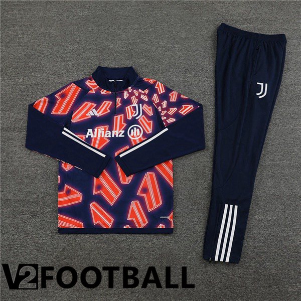 Juventus Training Tracksuit Suit Red Blue Royal 2024/2025