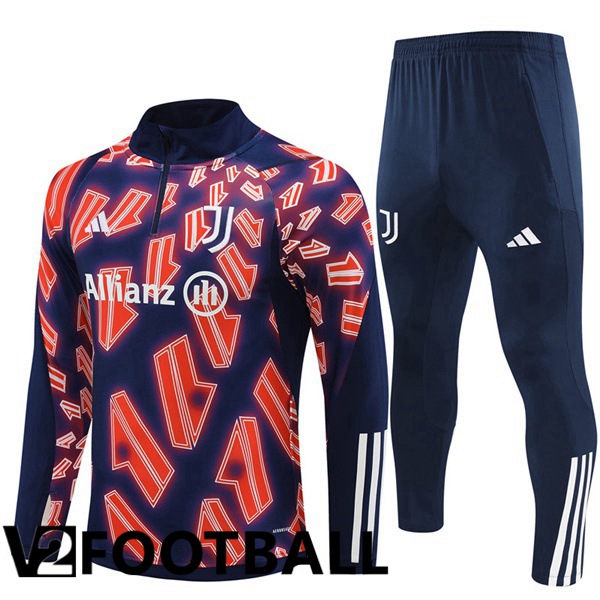 Juventus Training Tracksuit Suit Red Blue Royal 2024/2025