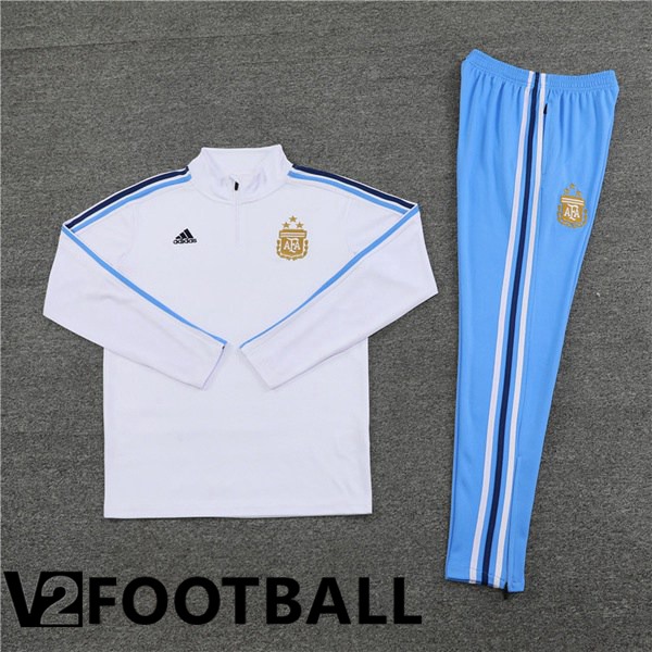 Argentina Training Tracksuit Suit White 2024/2025