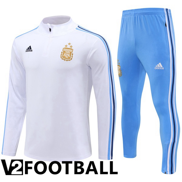 Argentina Training Tracksuit Suit White 2024/2025