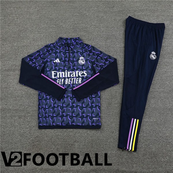 Real Madrid Training Tracksuit Suit Blue Royal 2024/2025