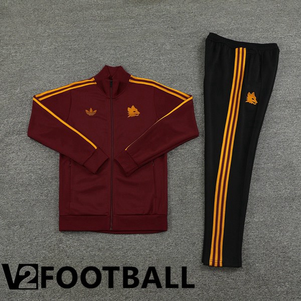 AS Roma Training Jacket Suit Red 2024/2025