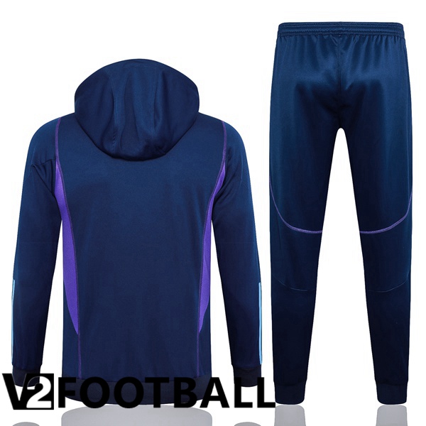 Argentina Training Tracksuit Sweatshirt Hoodie Blue Royal 2024/2025