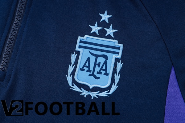 Argentina Training Tracksuit Sweatshirt Hoodie Blue Royal 2024/2025