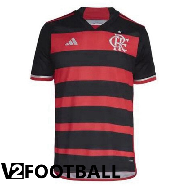 Flamengo Soccer Shirt Home Red 2024/2025