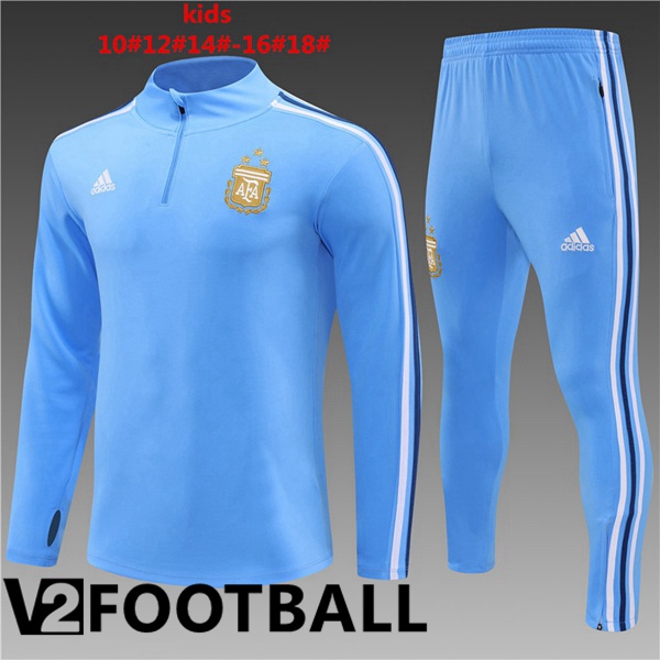 Argentina Kids Training Tracksuit Suit Blue 2024/2025