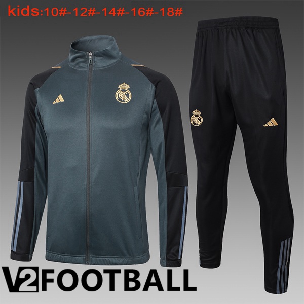 Real Madrid Kids Training Jacket SuitBlack 2024/2025