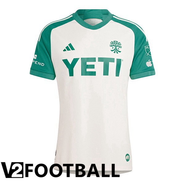 Austin FC Soccer Shirt Away White 2024/2025