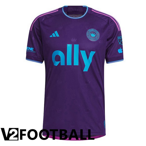 Charlotte FC Soccer Shirt Away Purple 2024/2025