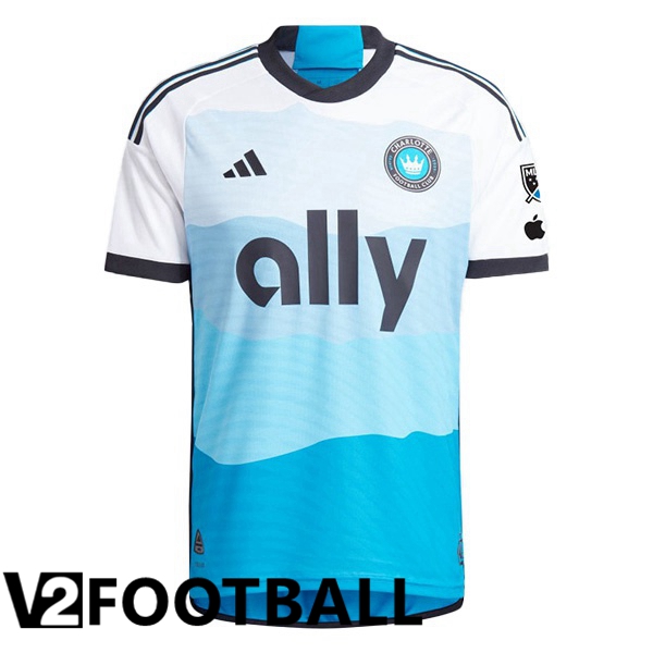 Charlotte FC Soccer Shirt Home Blue White 2024/2025