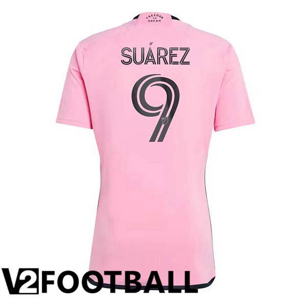 Inter Miami CF (Suárez 9) Soccer Shirt Home Pink 2024/2025