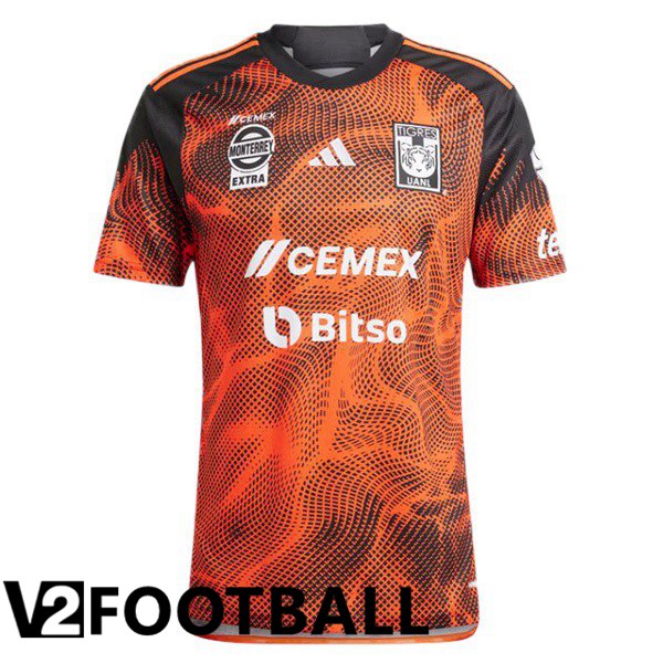 Tigres UANL Soccer Shirt Third Orange 2024/2025