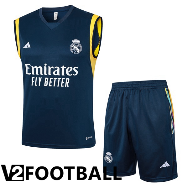 Real Madrid Soccer vest + Shorts Blue Royal 2024/2025