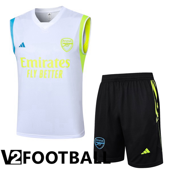 Arsenal Soccer vest + Shorts White 2024/2025