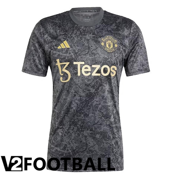 Manchester United Soccer Shirt Stone Black 2023/2024