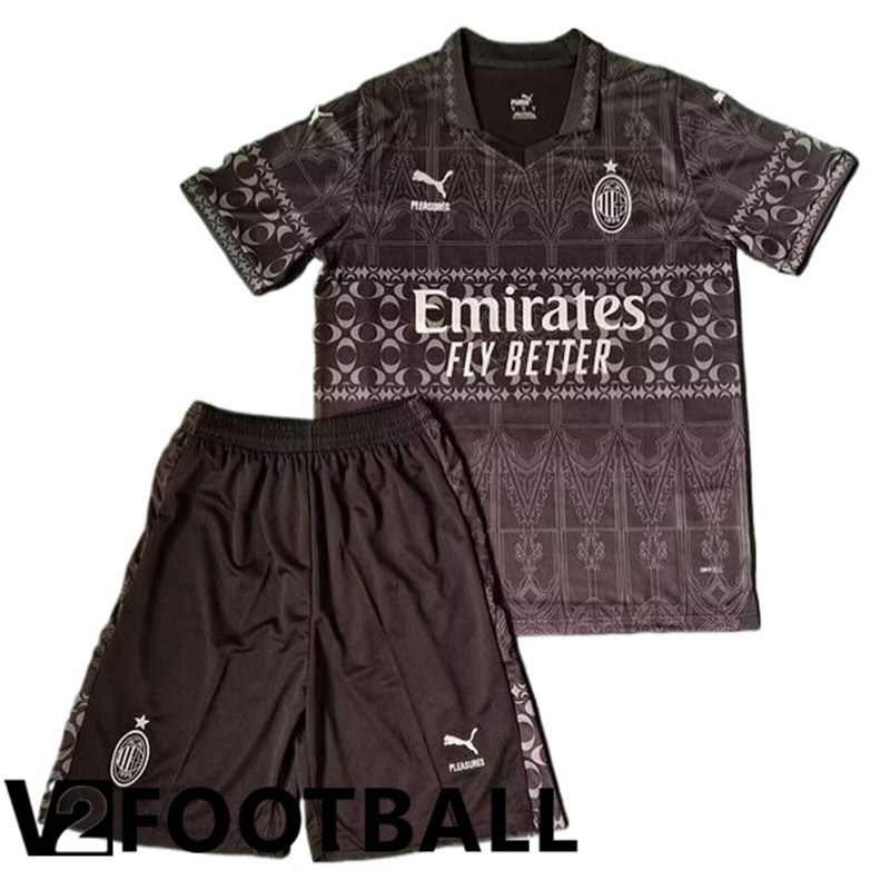 AC Milan Kids Soccer Shirt Fourth Black 2023/2024