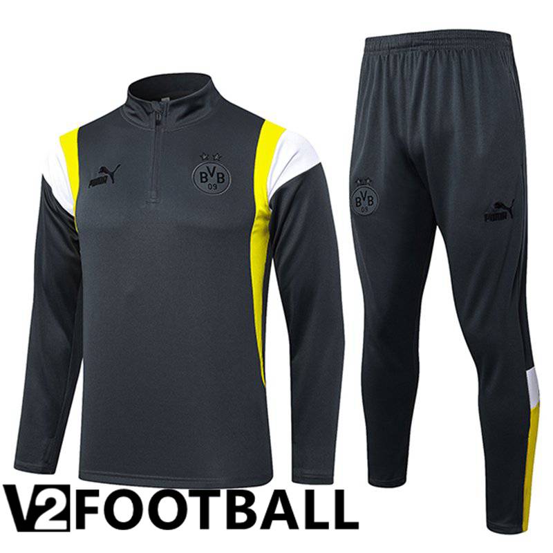 Dortmund Training Tracksuit Suit Grey 2023/2024