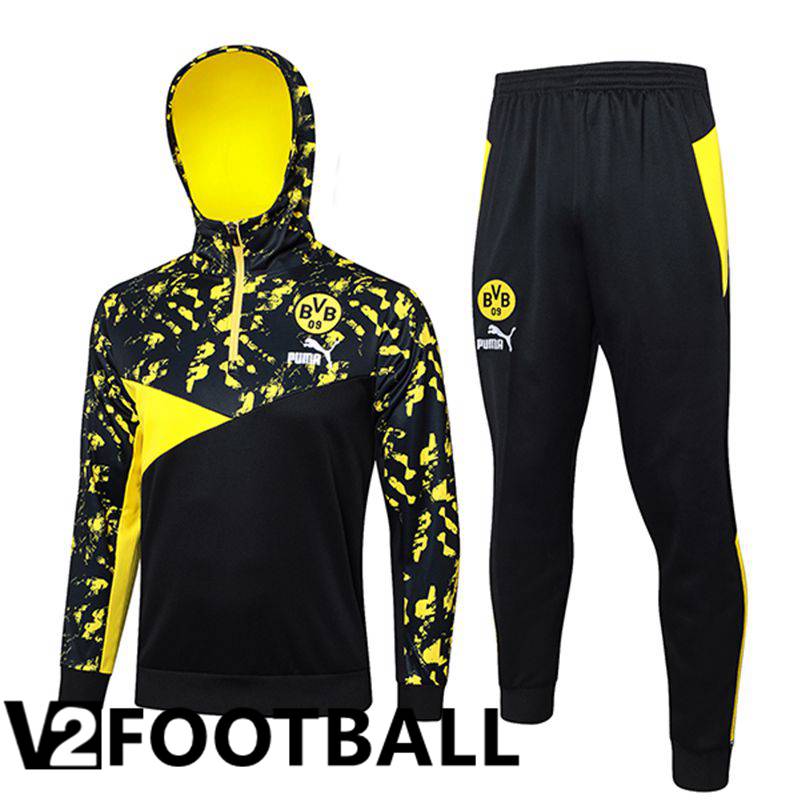Dortmund Training Tracksuit Hoodie Black/Yellow 2024/2025