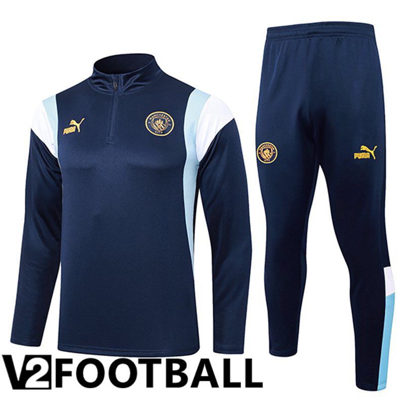 Manchester City Training Tracksuit Suit Ocean Blue 2023/2024