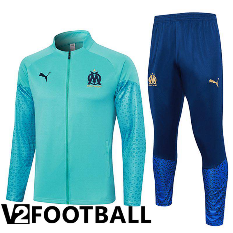 Marseille Training Jacket Suit Light Blue 2023/2024