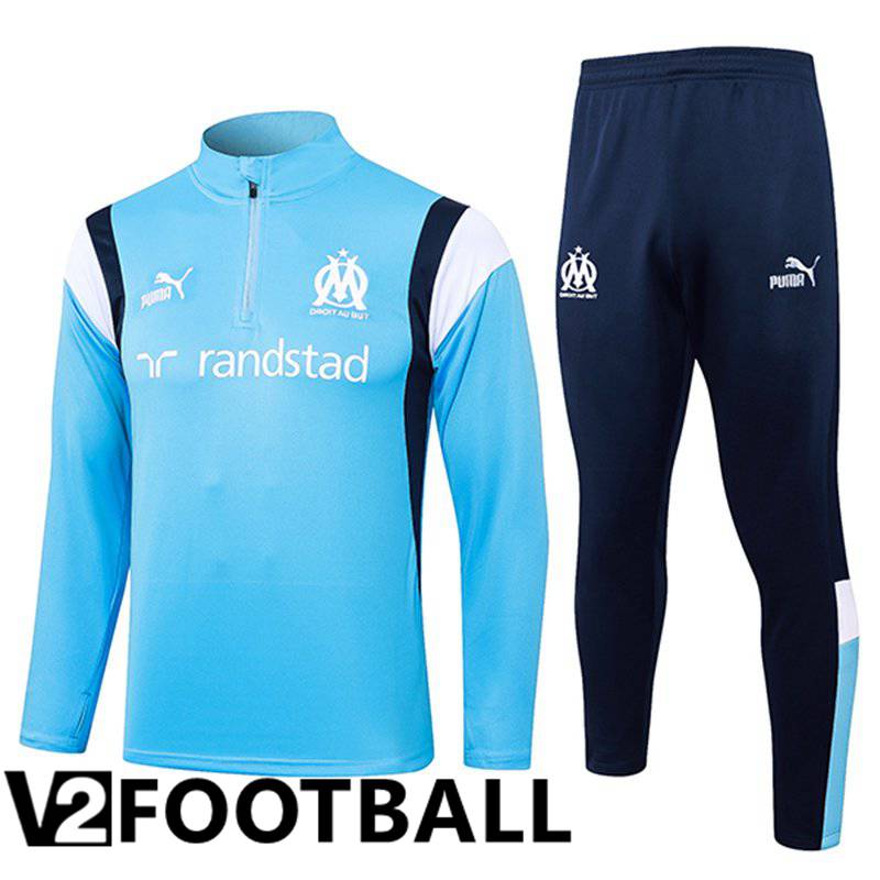 Marseille Training Tracksuit Suit Light Blue 2023/2024