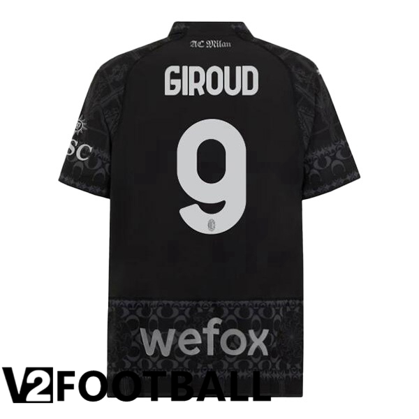 AC Milan (Giroud 9) Soccer Shirt Fourth Black 2023/2024