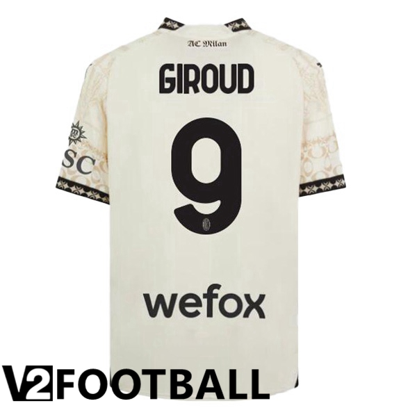 AC Milan (Giroud 9) Soccer Shirt Fourth Yellow 2023/2024