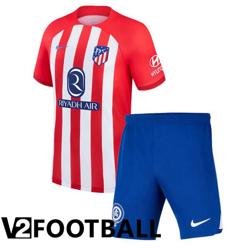Atletico Madrid Kids Soccer Shirt Home 2023/2024