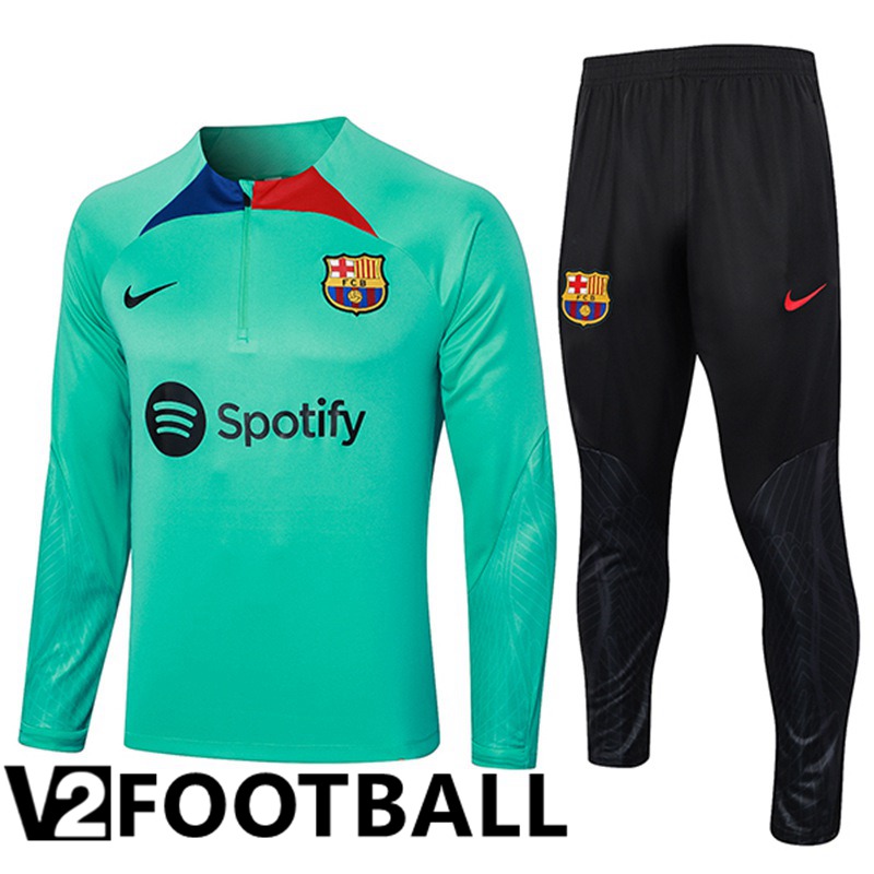FC Barcelona Training Tracksuit Suit Green 2023/2024 -06