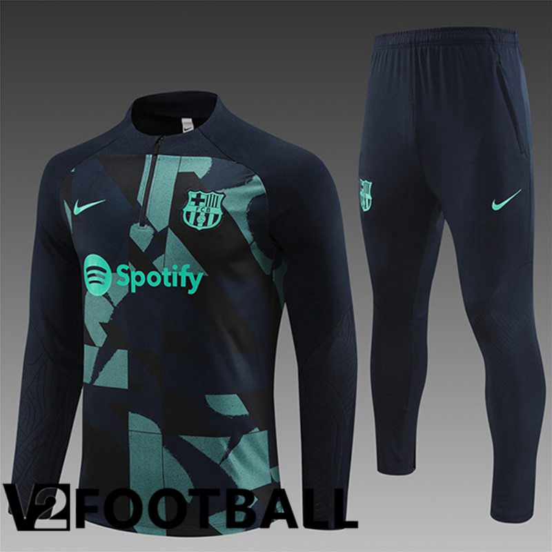FC Barcelona Kids Training Tracksuit SuitBlack/Green 2024/2025