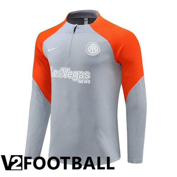 Inter Milan Training Sweatshirt Grey Orange 2024/2025