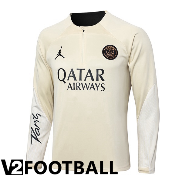 JORDAN Paris PSG Training Sweatshirt Yellow 2024/2025