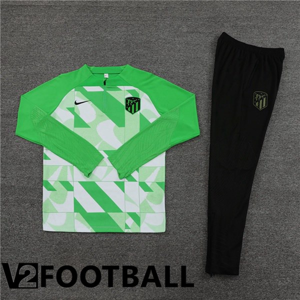 Atletico Madrid Training Tracksuit Suit Green 2024/2025