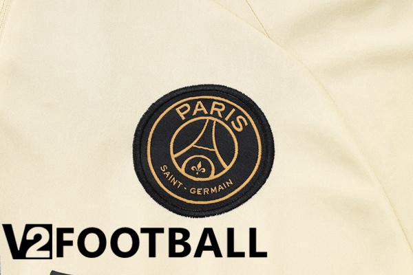 JORDAN Paris PSG Training Tracksuit Suit Yellow 2024/2025