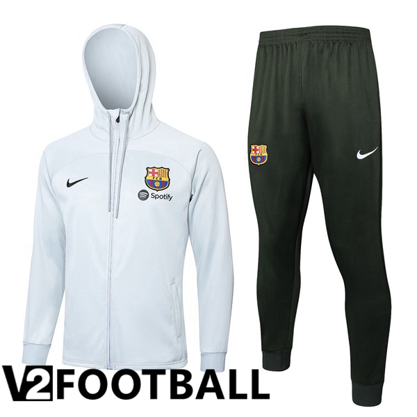 FC Barcelona Training Tracksuit Windbreaker White 2024/2025