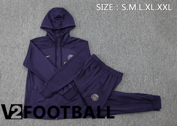 Paris PSG Training Tracksuit Windbreaker Purple 2024/2025