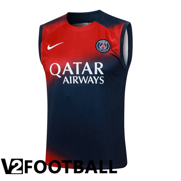 Paris PSG Soccer vest Blue Royal Red 2024/2025