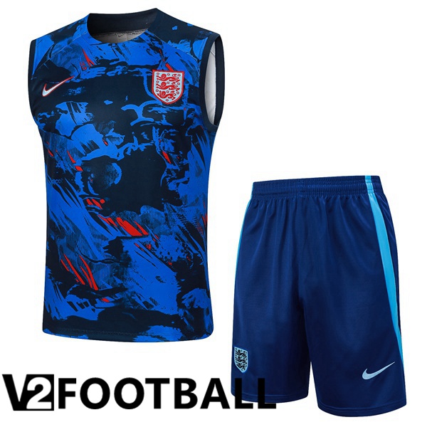 England Soccer vest + Shorts Blue 2024/2025